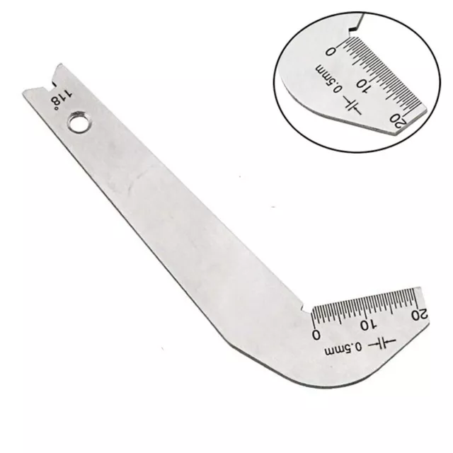 118 Degree Meter Measuring Tool Sharpening Drill Bits Gauge Front Edge Angle 2