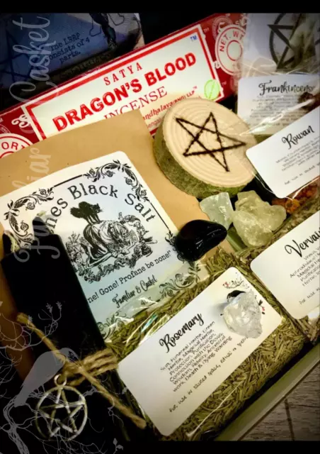 Protection Spell Kit Starter Box Witchcraft Wicca Pagan Altar Ritual Witches Set 2