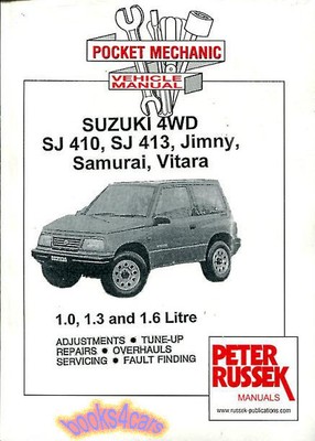 1989/2003 MANUALE OFFICINA RIPARAZIONE ITALIANO SUZUKI SAMURAI 