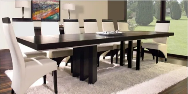 dining room table and chair set