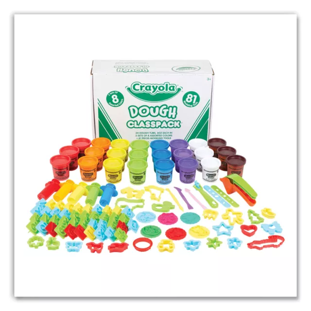 Crayola Model Magic Modeling Dough, Clay, Set of 4-1 oz Packs in White
