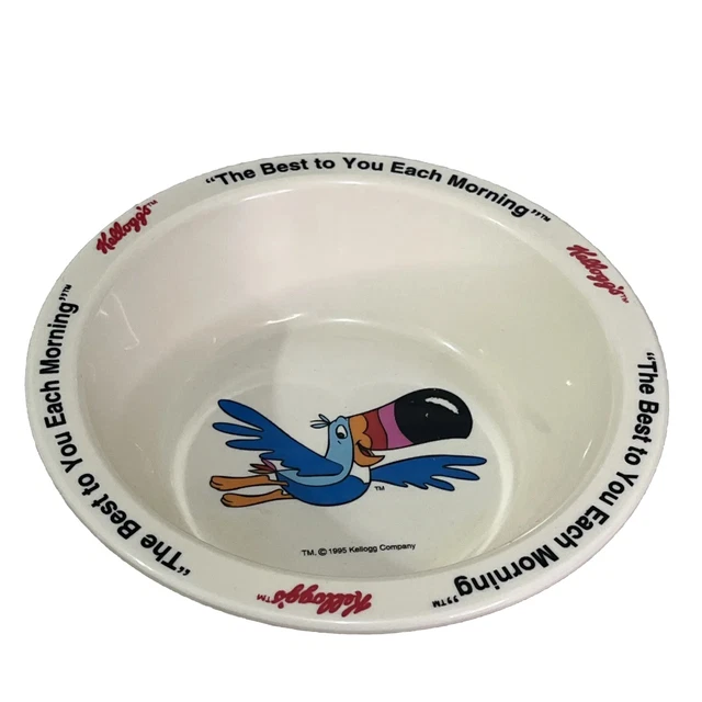 FRUIT LOOPS CEREAL Bowl Kelloggs Toucan Sam Vintage 1995 Vintage