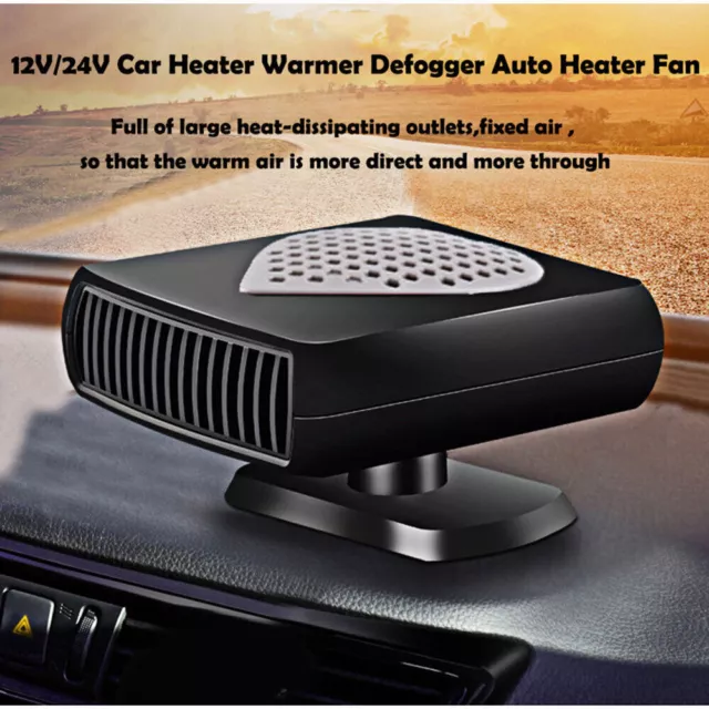 12V 150W Car Cooling Fan Hot Warm Heater Windscreen Demister Defroster 2 in 1 3