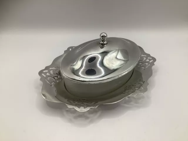 Vintage Silver Plated Butter Dish