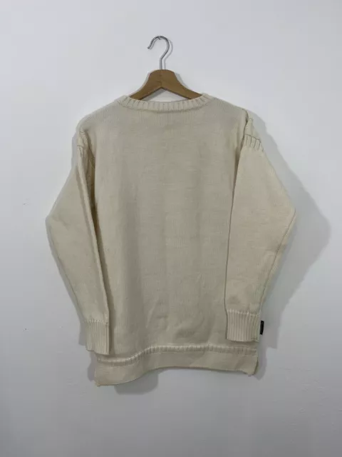 Woolovers Guernsey Jersey Knitted  Fisherman’s Sweatshirt Jumper Medium Gansey