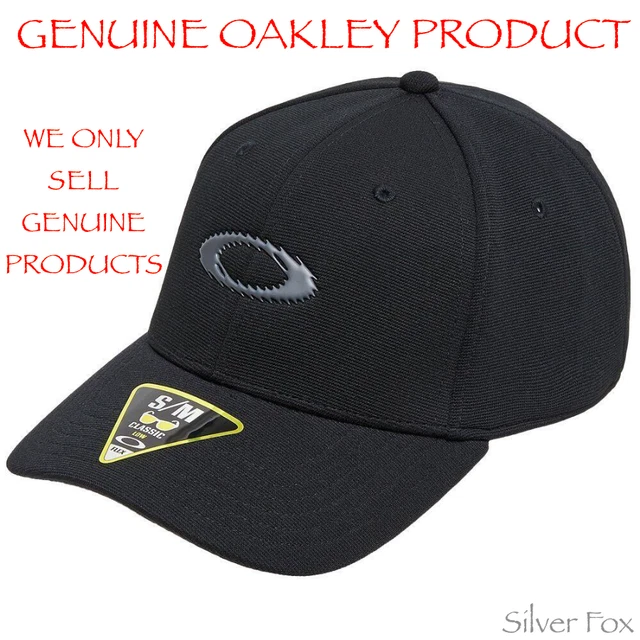 Oakley Static Icon Ff Black Mens Flexfit Flex Fit Cap Hat Brand New With Tags