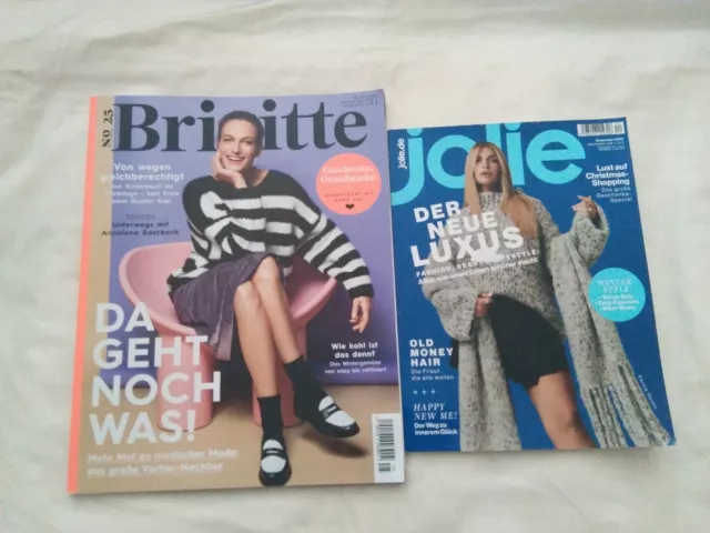 Zeitschrift 2 Hefte Brigitte und Jolie NEU ungelesen