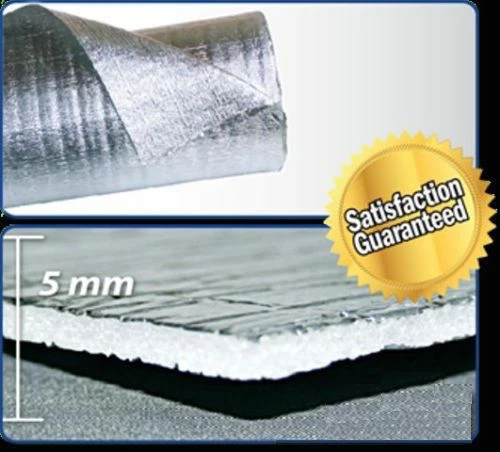 R8 HVAC Reflective Duct Wrap Insulation - White Foam Core, 4ft X 10ft (Seconds)