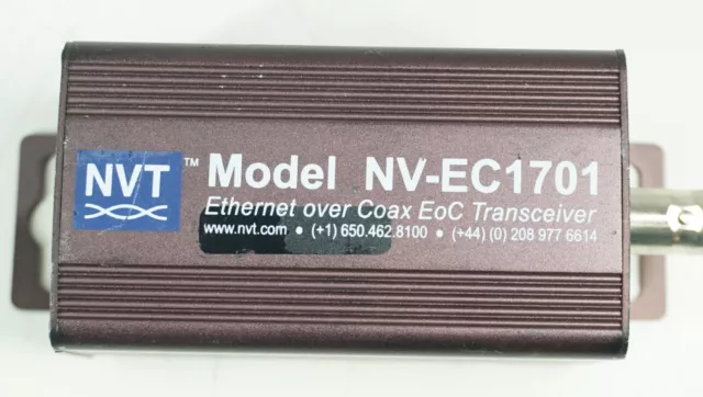 NVT Phybridge NV-EC1701 Ethernet Over Coax EoC Transceiver