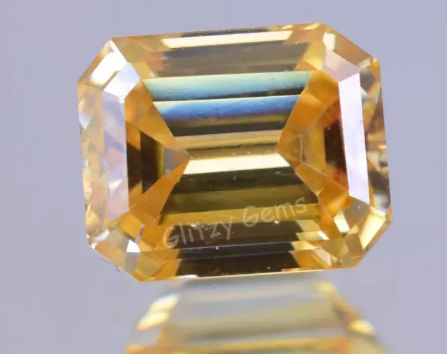 Lab-Grown Diamant 2.05 CT Intense Jaune Cvd, Émeraude, Clarté VS1 - Certifié 3