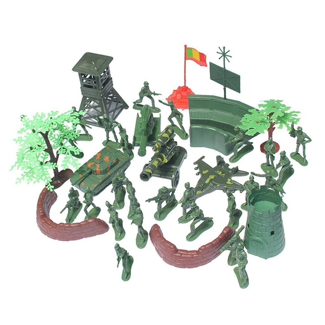 37 stück  modell spielset spielzeug soldaten 5 cm figuren armee