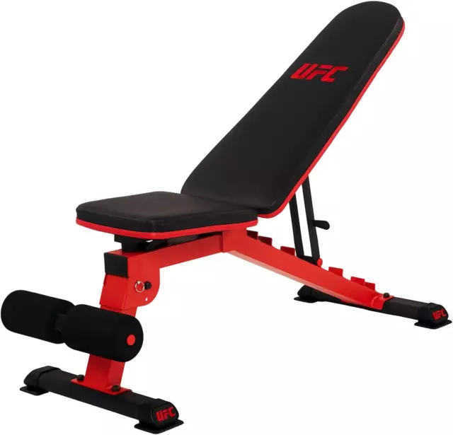 TnP Accessories Folding Flat Weight Bench with Dipping Station and Barbell  Rack