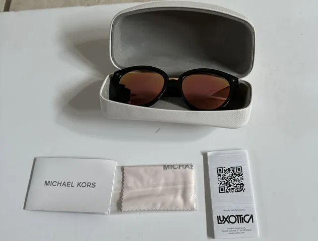 Michael Kors MK 2105 Vega Alta Gold Rose Gold Mirror Sunglasses Pre-owned