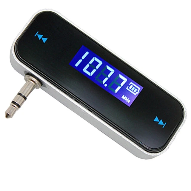 3.5mm FM Transmitter LCD Diaplay In-Car Music Audio Wireless Transmitter For Car