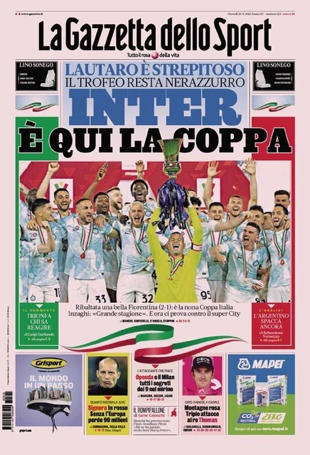 Gazzetta Dello Sport 31 Mars 2001 – Schumacher, Batistuta, Rui Costa, Fiorentina