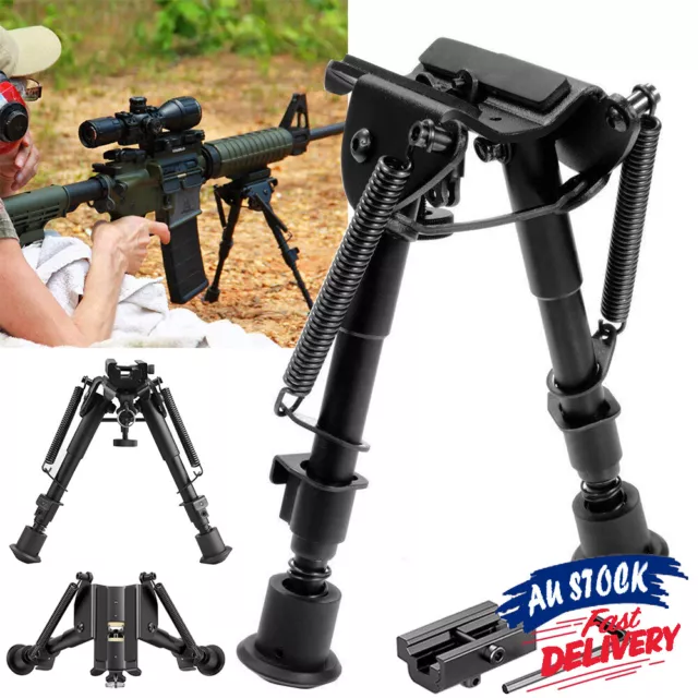 6"-9" Height Sniper Adjustable Bipod  Hunting  Swivel  Sling  Rifle Mount Stand