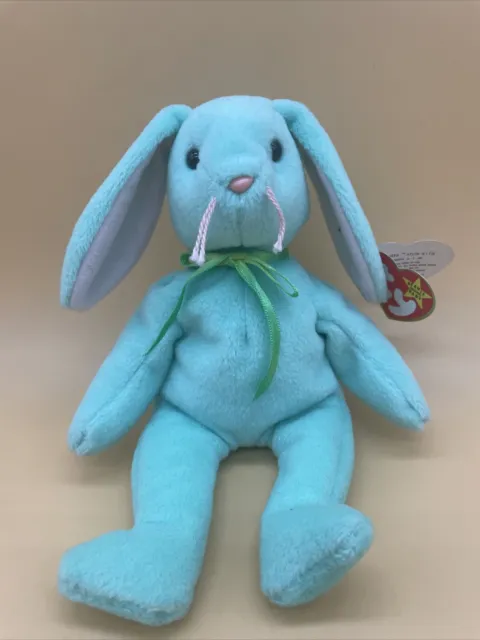 Easter Bunny-Plush Toy 1996 Ty Beanie Baby Hippity Retired/Label-Collectible-NEW