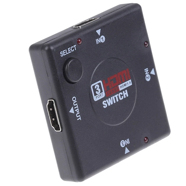 HDMI 3 PORT Switch AUTO Switcher Splitter Selector HUB Box Cable HDTV ...