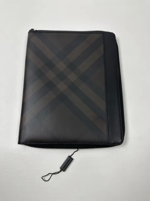 #272  BURBERRY Check Tablet IPAD Sleeve Zip Around Style MSRP $450