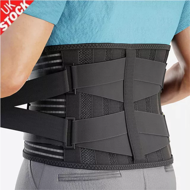 Lower Back Brace Orthopedic Lumbar Support Breathable Waist Belt for Pain Relief