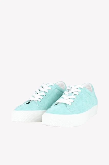 Furla Chaussures Baskets Femmes Eu 37 Bleu Décontractées Sport de Cuir