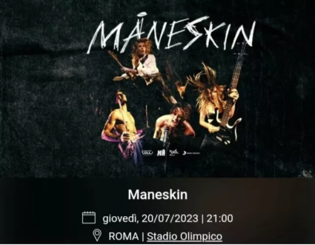 biglietti concerto maneskin