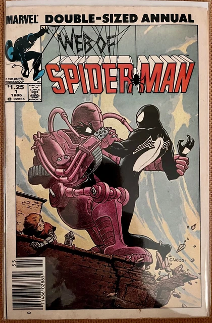 Web of Spider-man Annual #1 (1985)--COPPER AGE--5.0--Charles Vess cover