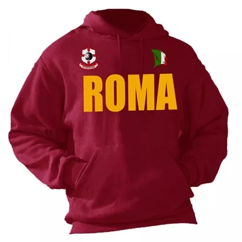 Felpa Supporters hoodie KT21_B Roma Tifosi calcio football fans Italia