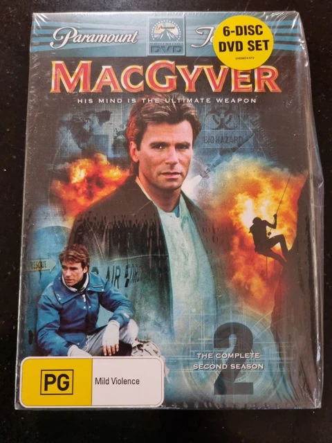 MacGyver : Season 2 Complete Season (DVD, 1986) VGC 6 Discs