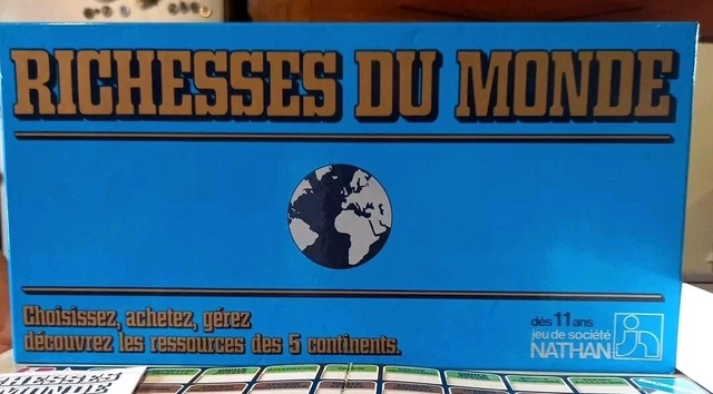 Jeu de société richesses de ance nathan 1986 vintage en ance