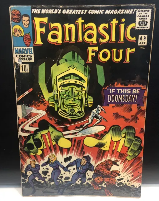 Fantastic four #49 comic marvel comics 1st Full App Galactus 1966 Silver Age 1.0