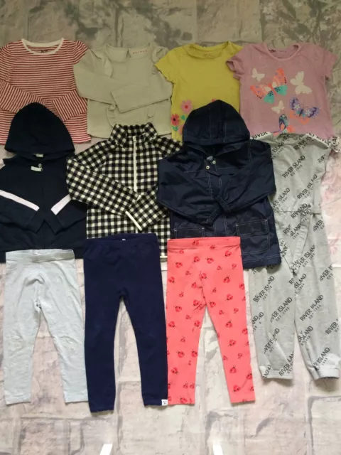 Girls Clothes Bundle 4-5 Years Jumper Jacket Leggings RI H&M Next Debenhams Etc