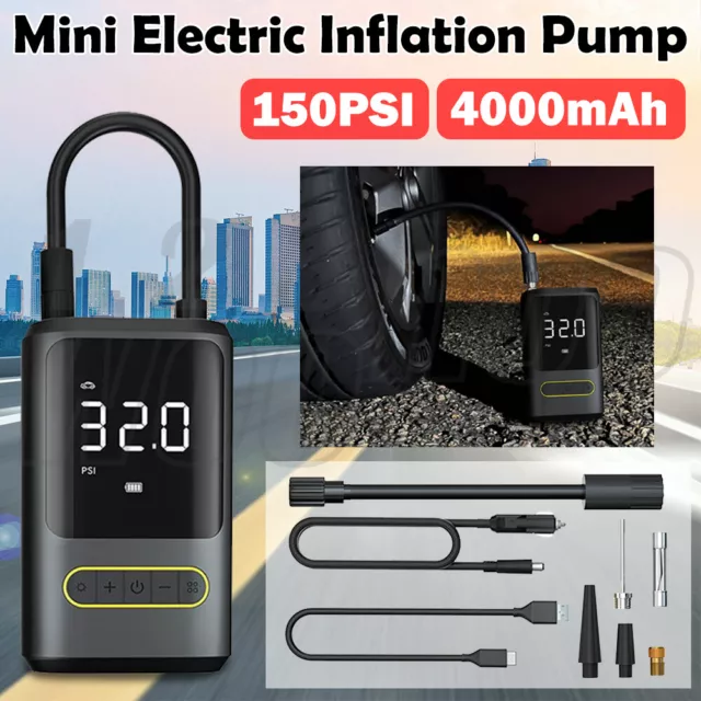 Portable Rechargeable Car Tire Air Inflator Tyre Electric Pump Cordless with USB