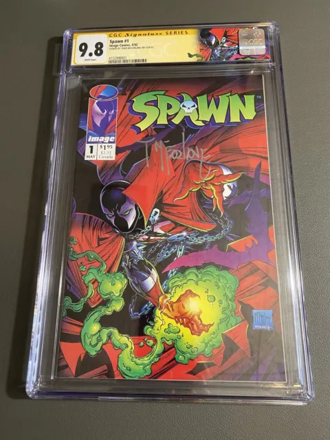 CGC 9.8 Spawn #1 Signed By Todd McFarlane Image Comics 1st Appearance Spawn