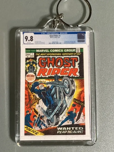 Ghost Rider #1 - CGC Homage - Mini Slab - Key Issue Keychain