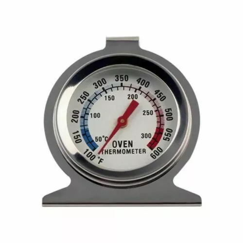 Oven Thermometer Cooker Temperature Stainless Steel Gauge Quality 300ºC