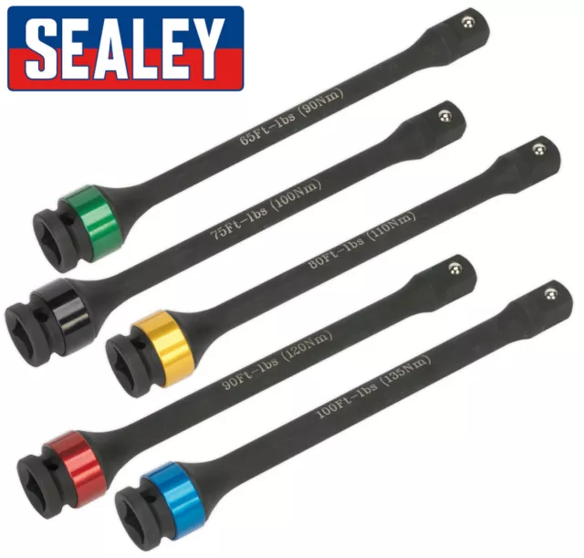 Sealey Torque Stick - 1/2" Drive 90-135Nm Colour Coded - Prevent Over Tightening