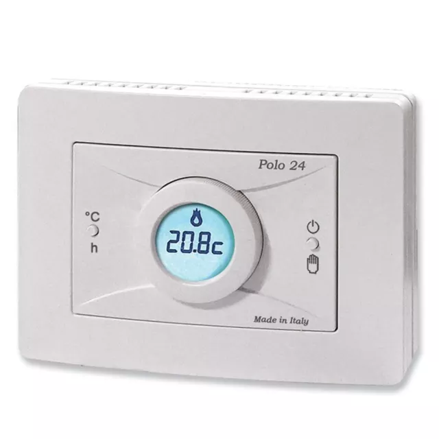 Thermostat Programmable Journalier Électromécanique Mural À Écran Geca Pole 24