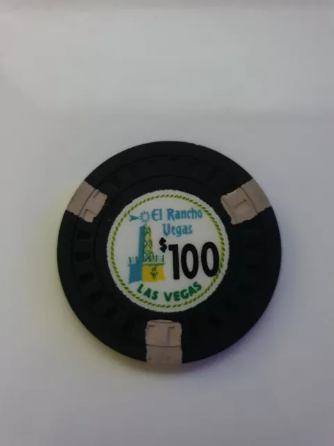 El Rancho Vegas $100 Casino Chip