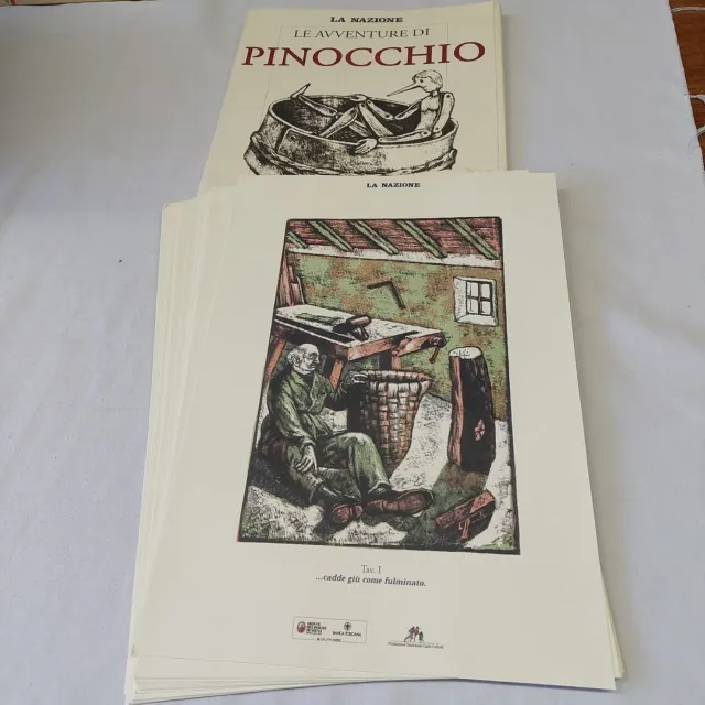 (21 xilografie Sigfrido Bartolini) Le avventure di Pinocchio   La nazione