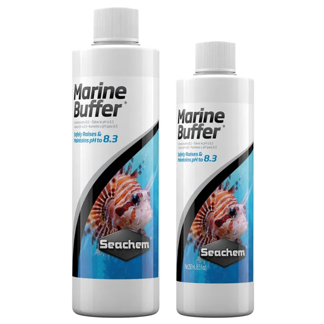 Seachem Liquid Marine Buffer pH to 8.3 Reef Coral Treatment Aquarium Fish Tank