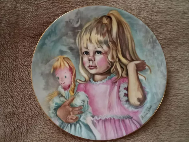 VINTAGE 1976 CH Field Haviland Limoges France. "Pinky and the Baby" Decor Plate 2