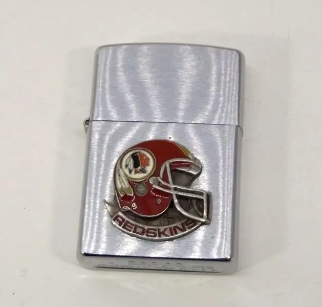 Vintage Redskins Football Team Zippo Cigarette Lighter