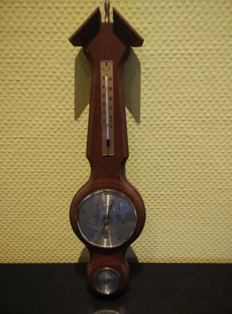 Altes Barometer Hydrometer Thermometer aus Holz Wetterstation Altes Barometer Hydrometer Thermometer aus Holz Wetterstation