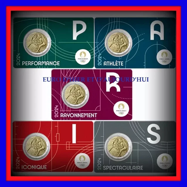 5 COINCARD 2 Euro France 2024 Jeux Olympiques d’été à Paris 2024