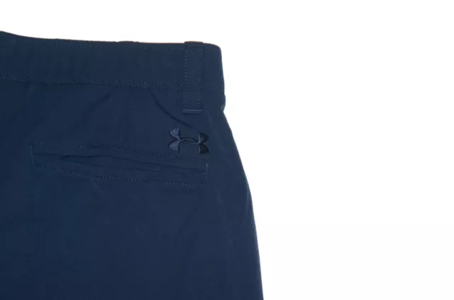 UNDER ARMOUR MATCH Play Dark Blue Golf Shorts Stretch Waist 33 to 35 x ...