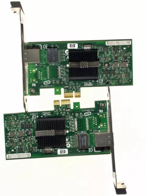 LOT 2X HP 434982-001 NC110T Pci-e Gigabit NIC Card 434903-001