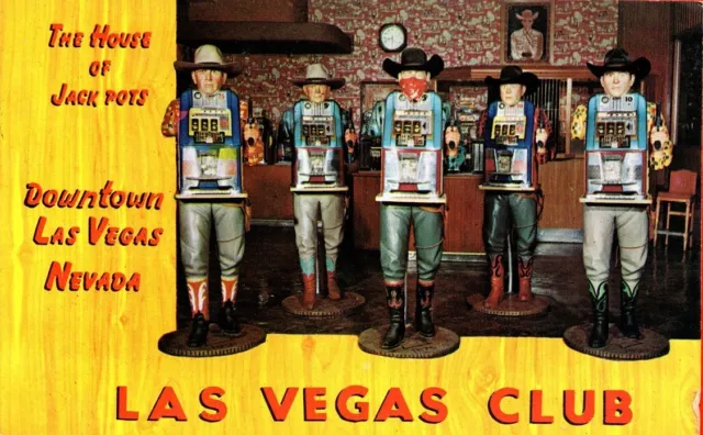 Postcard House of Jack Pots, Las Vegas Club, Nevada slot machines G168 #2