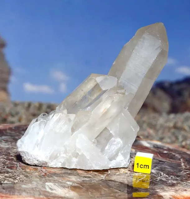 Amazing Clear Quartz Rock Crystal Cluster  Himalayas - Natural Healing 214g