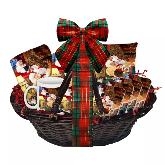 Akita Dog Gift Basket Christmas Blanket Pillow Magnet Mug Coaster